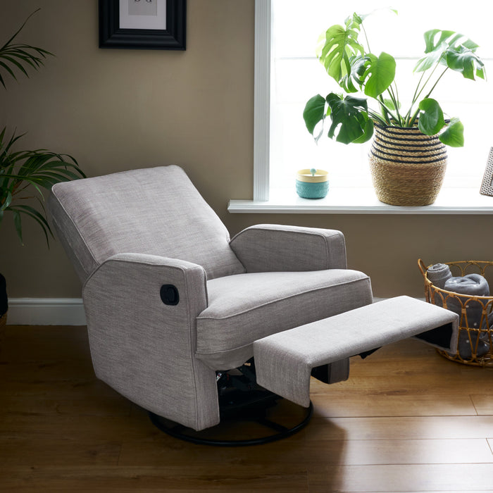 Obaby Madison Swivel Glider Recliner Nursing Chair - Pebble