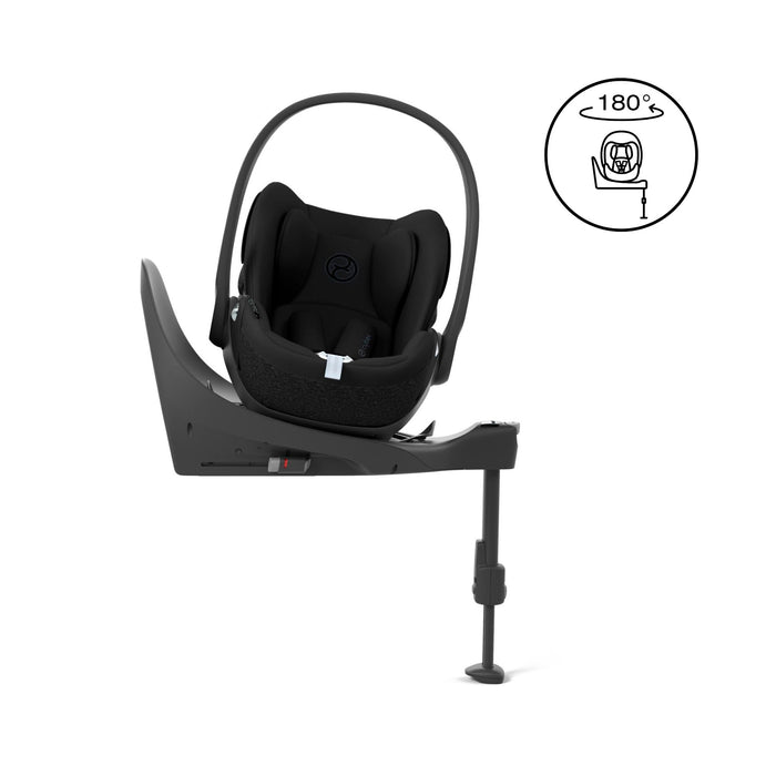 Cybex Cloud T i-Size Rotating Baby Car Seat & Isofix Base - Sepia Black - June Delivery