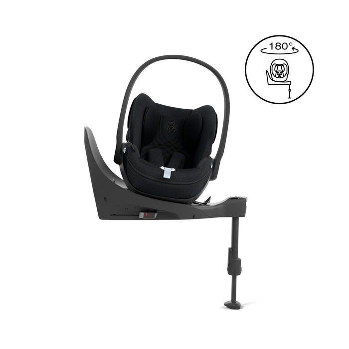 Cybex Cloud T i-Size Rotating Baby Car Seat & Isofix Base - Sepia Black Plus - June Delivery
