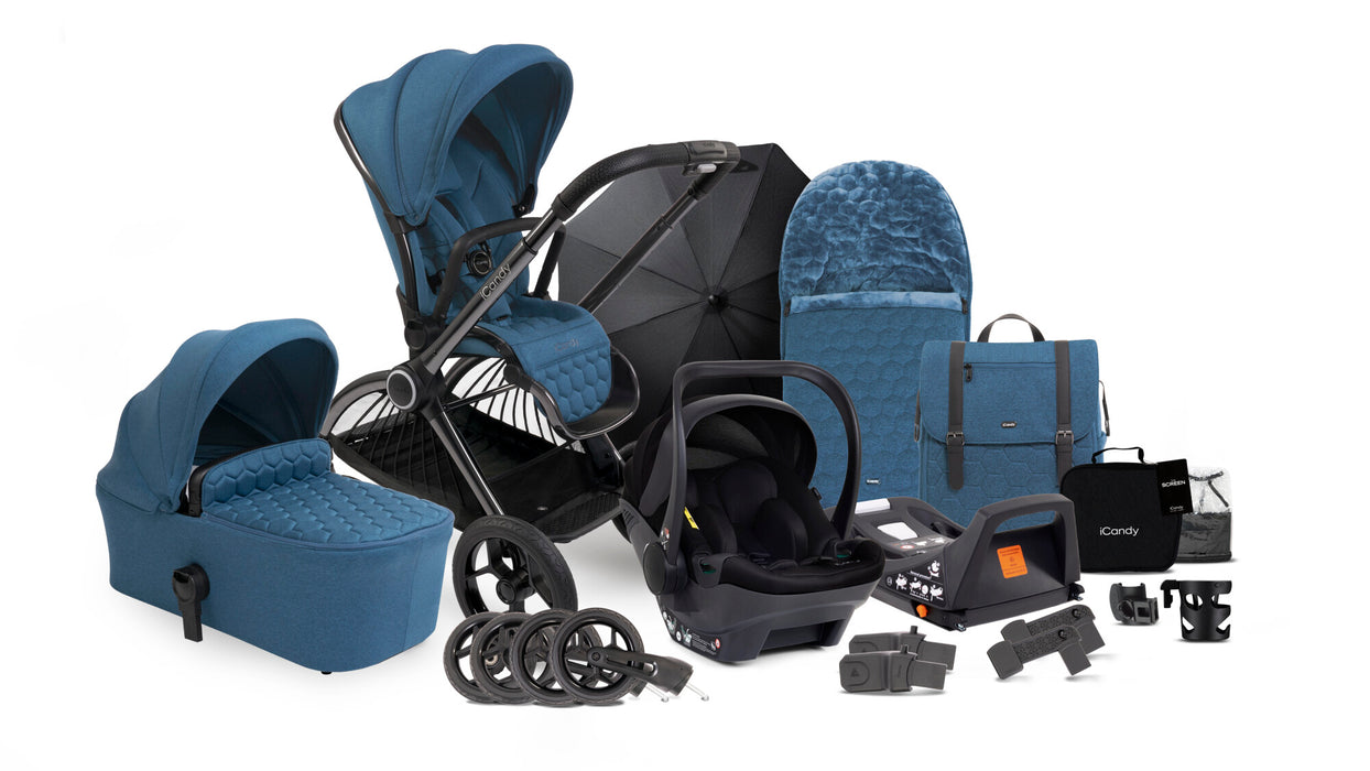 iCandy Core Complete Bundle with Cocoon Car Seat & Base - Atlantis Blue