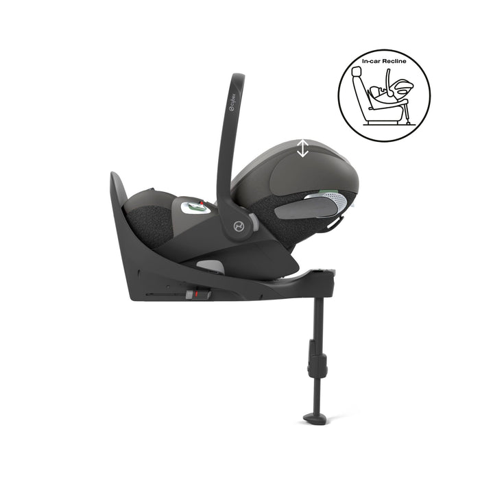 Cybex Cloud T i-Size Rotating Baby Car Seat & Isofix Base - Mirage Grey Plus - June Delivery