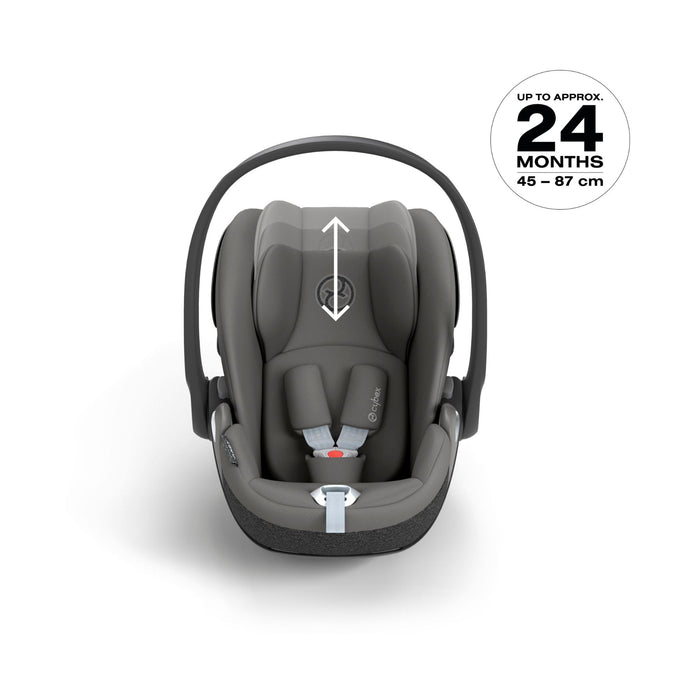 Cybex Cloud T i-Size Rotating Baby Car Seat & Isofix Base - Mirage Grey - June Delivery