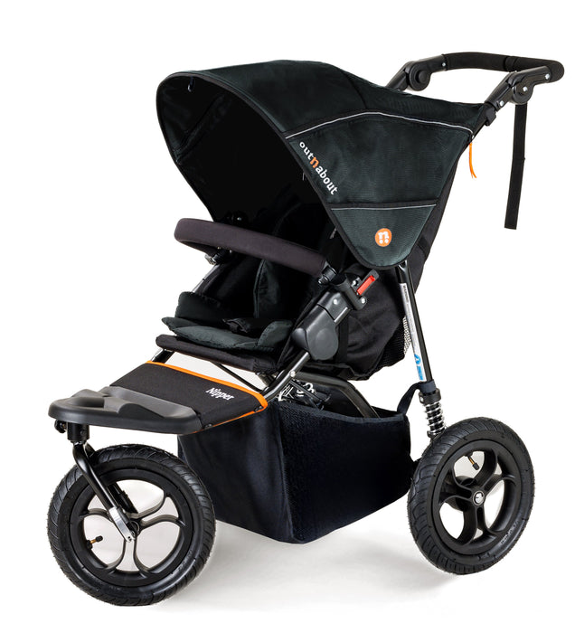 Out n About Single Nipper V5 New Parent Starter Bundle - Summit Black - Delivery Late April
