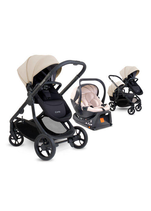 iCandy Orange 4 Pushchair with Cocoon Car Seat & Base - Jet Latte Edition - June Delivery