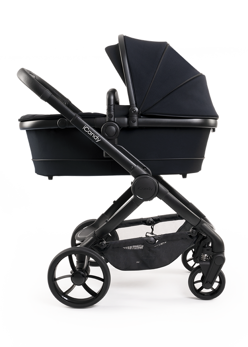 iCandy Peach 7 Complete Bundle with Cocoon Car Seat & Base - Black Edition - Late May Delivery