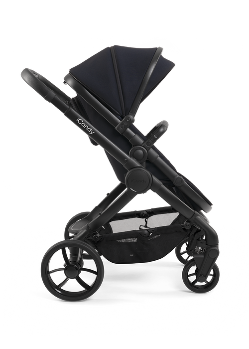 iCandy Peach 7 Complete Bundle with Cocoon Car Seat & Base - Black Edition - Late May Delivery