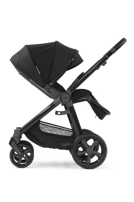 BabyStyle Oyster 3 Essential Bundle with Capsule i-Size Car Seat & Oyster Duofix Base - Pixel on Gloss Black Chassis - Delivery Late June
