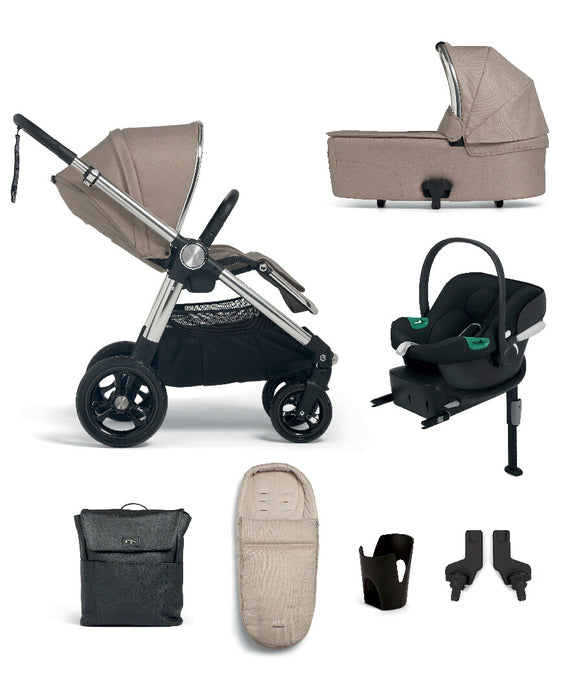 Mamas & Papas Ocarro Essential Bundle - Biscuit with Cybex Aton Car Seat & Base