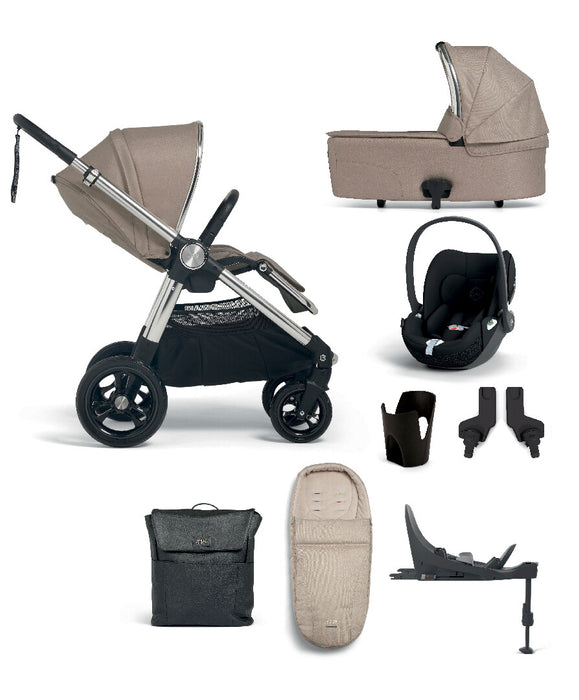 Mamas & Papas Ocarro Essential Bundle - Biscuit with Cybex Cloud T & Base