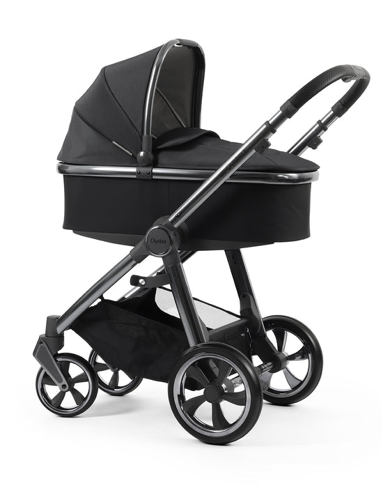 BabyStyle Oyster 3 Luxury Bundle with Cybex Cloud T Car Seat & Rotating Base - Carbonite - Delivery Late July
