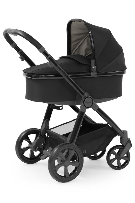 BabyStyle Oyster 3 Luxury Bundle with Capsule i-Size Car Seat & Oyster Duofix Base - Pixel on Gloss Black Chassis - Delivery Mid July