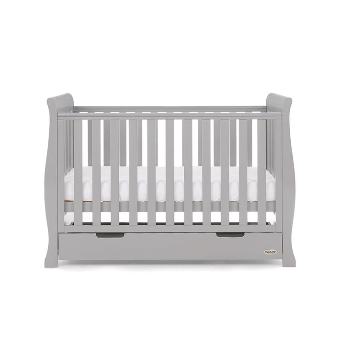 Obaby Stamford Mini Sleigh 3 Piece Room Set - Warm Grey - Delivery Late April