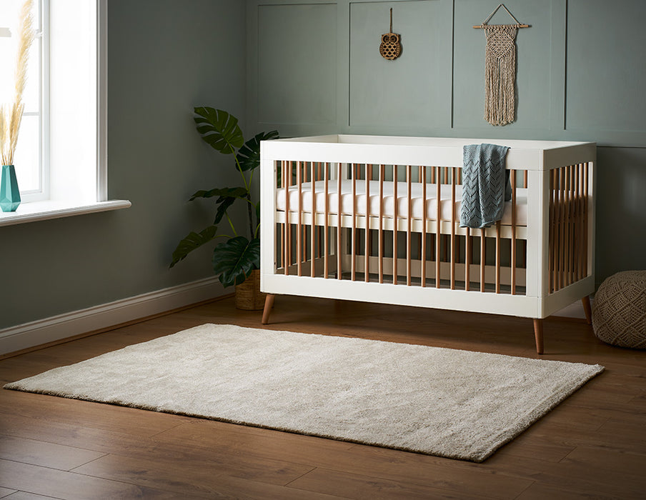 Obaby Maya Cot Bed - White with Natural