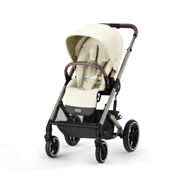 Cybex Balios S Lux Bundle with Cloud T Swivel Car Seat & Base - Seashell Beige/Taupe Frame - Late June Delivery