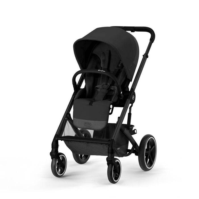 Cybex Balios S Lux Bundle with Cloud T Swivel Car Seat & Base - Moon Black/Black Frame - Late June Delivery