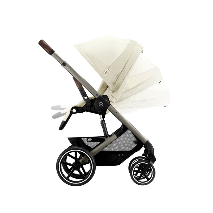 Cybex Balios S Lux Bundle with Cloud T Swivel Car Seat & Base - Seashell Beige/Taupe Frame - Late June Delivery