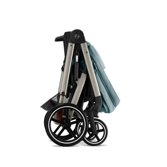 Cybex Balios S Lux Bundle with Cloud T Swivel Car Seat & Base - Sky Blue/Taupe Frame - Late June Delivery
