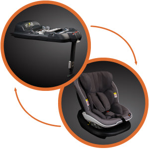 BeSafe iZi Modular X1 i-Size Car Seat & ISOFix Base - Metallic Melange