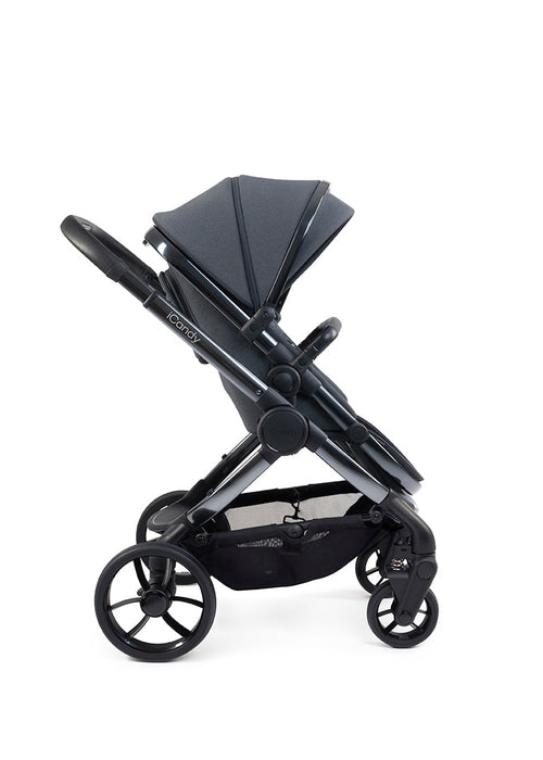 iCandy Peach 7 Complete Bundle with Cloud T Car Seat & T Base - Dark Grey - June Delivery