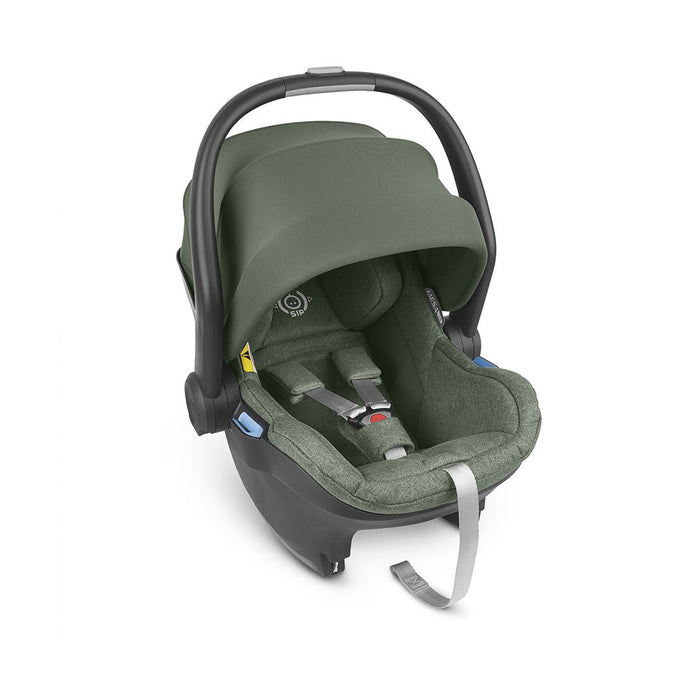 UPPAbaby Mesa i-Size Infant Car Seat - Emmett (Sage Green Melange) - with FREE Isofix Base