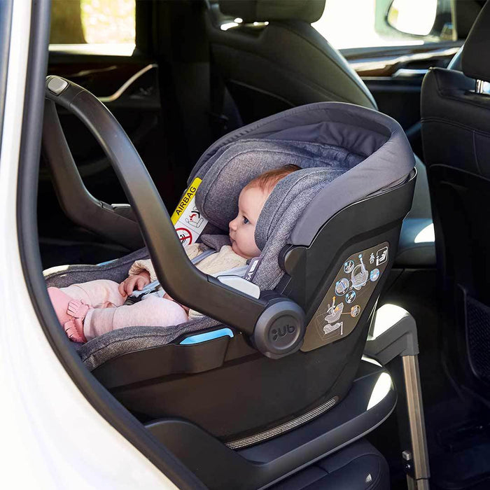 UPPAbaby Mesa i-Size Infant Car Seat - Emmett (Sage Green Melange) - with FREE Isofix Base