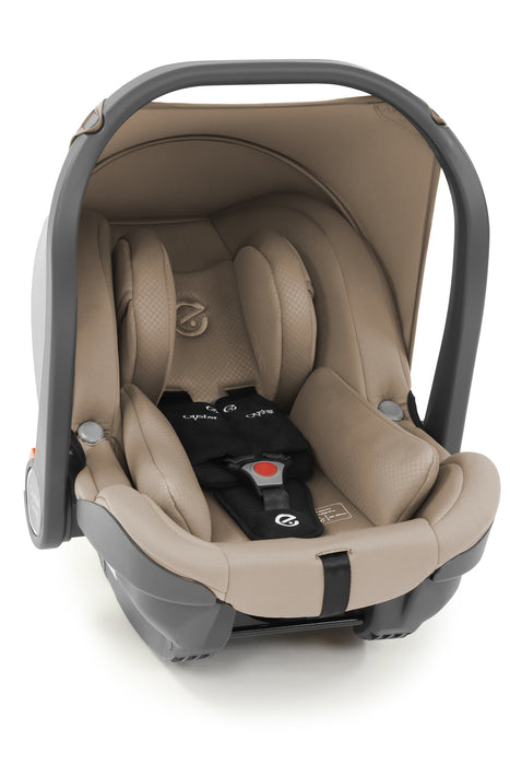 BabyStyle Oyster 3 Essential Bundle with Capsule i-Size Car Seat & Oyster Duofix Base - Butterscotch - Delivery Early June