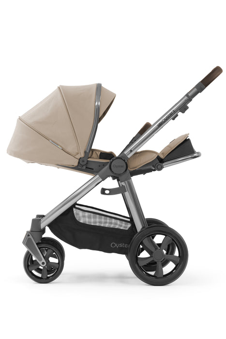BabyStyle Oyster 3 Essential Bundle with Capsule i-Size Car Seat & Oyster Duofix Base - Butterscotch - Delivery Early June