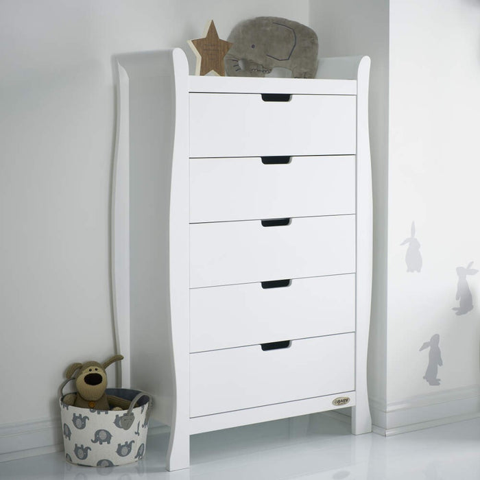 Obaby Stamford Tall Chest of Drawers - White