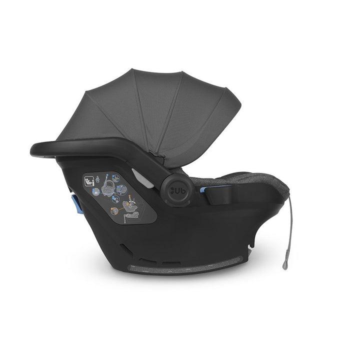 UPPAbaby Mesa i-Size Infant Car Seat - Jordan (Black/Grey Melange) - with FREE Isofix Base