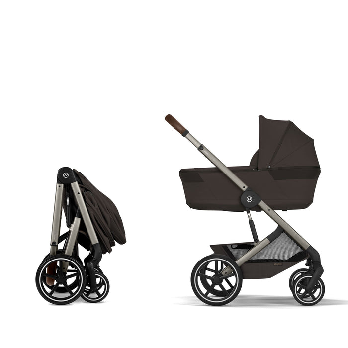 Cybex Balios Fold Cot Travel System - Chocolate Brown