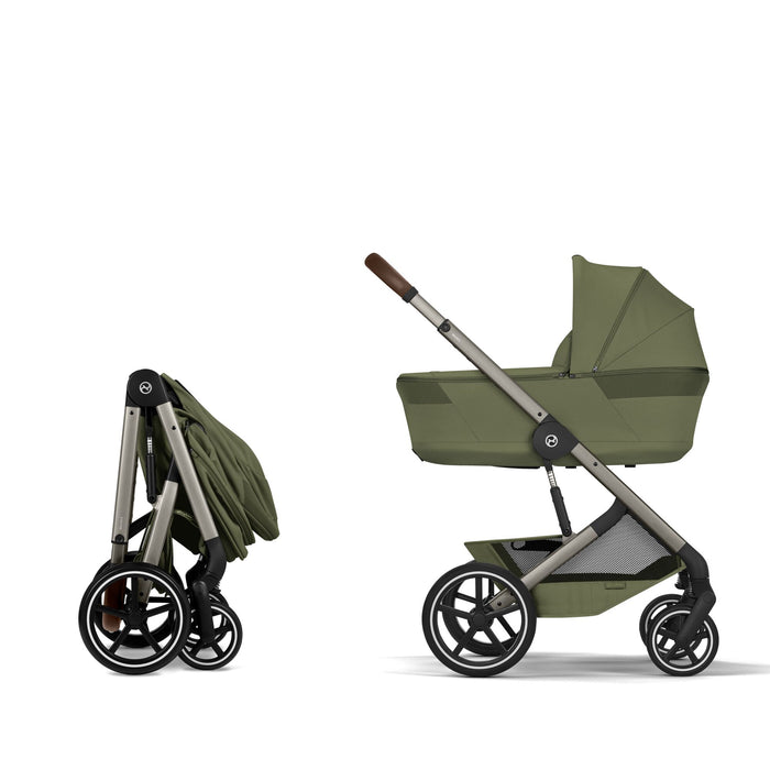 Cybex Balios Fold Cot Travel System - Moss Green