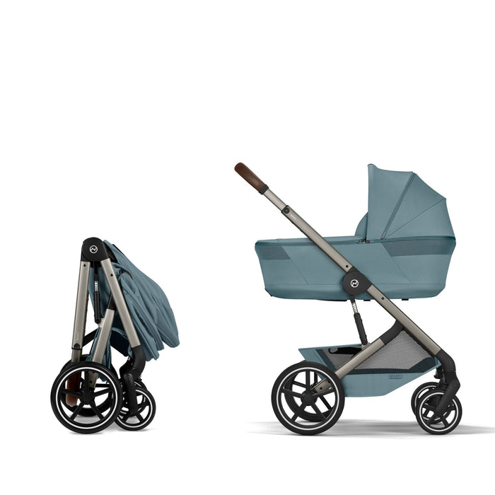Cybex Balios S Lux Pushchair + Fold Carrycot - Stormy Blue