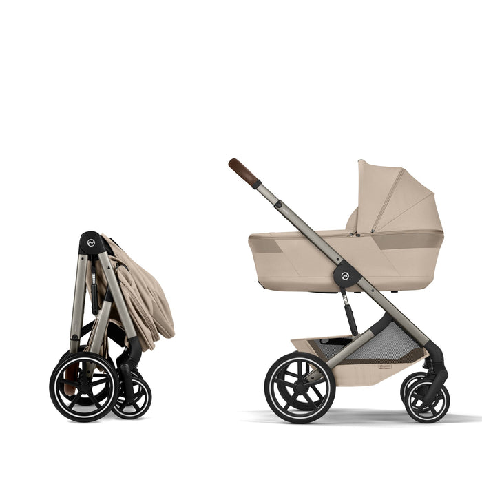 Cybex Balios S Lux Pushchair + Fold Carrycot - Almond Beige
