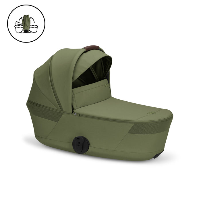 Cybex Balios Fold Cot Travel System - Moss Green