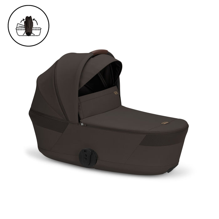 Cybex Balios S Lux Pushchair + Fold Carrycot - Chocolate Brown