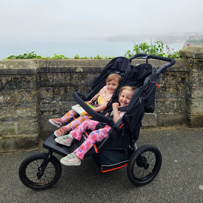 Out n About Nipper V6 Plus Double Pushchair - Brambleberry Red - In Stock