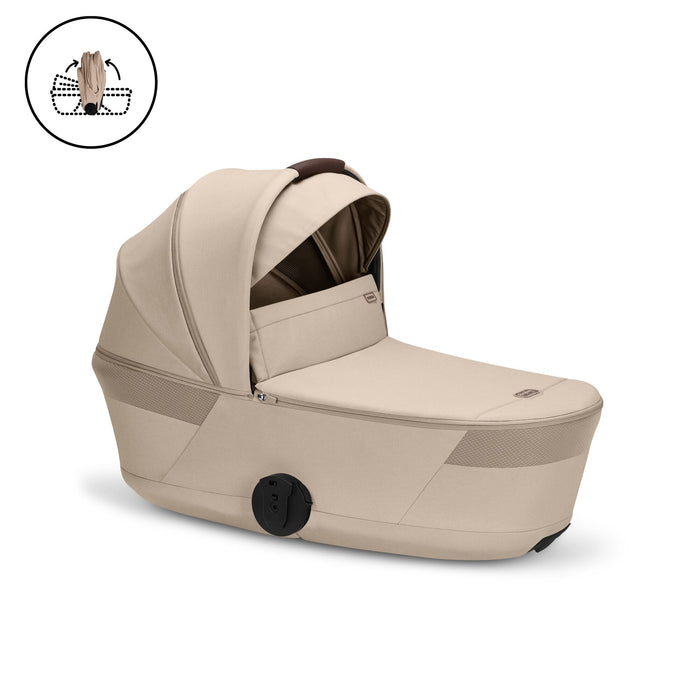 Cybex Balios S Lux Pushchair + Fold Carrycot - Almond Beige