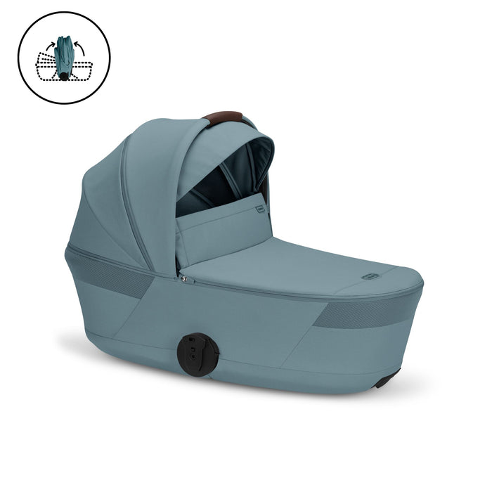 Cybex Balios S Lux Pushchair + Fold Carrycot - Stormy Blue