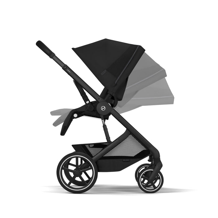 Cybex Balios S Lux Pushchair + Fold Carrycot - Moon Black - Delivery Late August