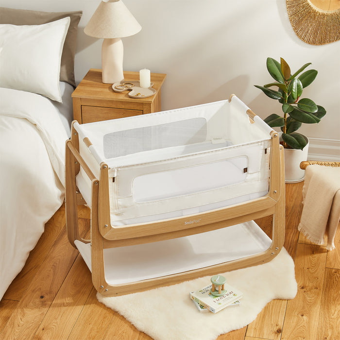 SnuzPod 4 Bedside Crib - The Natural Edit Oak