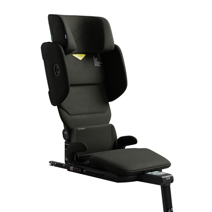 Axkid Up High Back Booster - Forest Green includes travel bag, footrest and cup holder