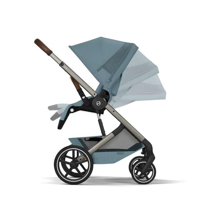 Cybex Balios S Lux Pushchair + Fold Carrycot - Stormy Blue
