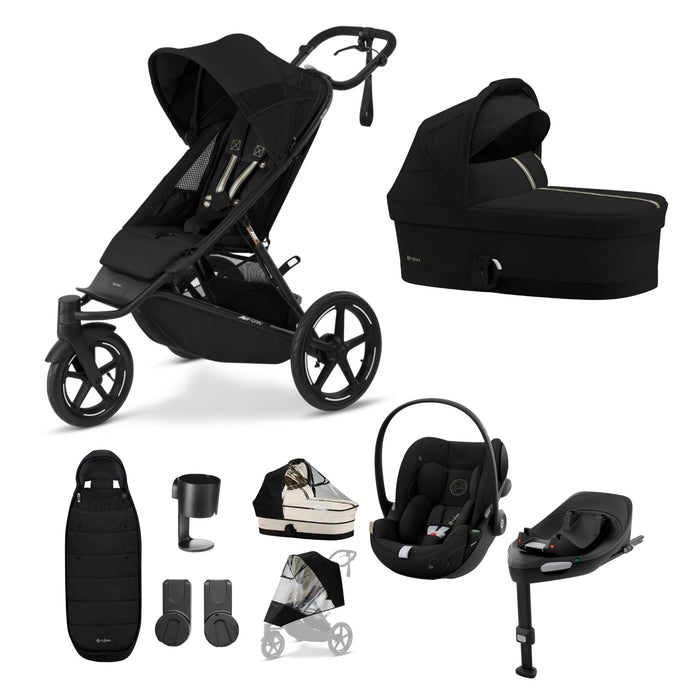 cybex aton g swivel - moon black Cybex AVI Spin Moon Black Bundle with Cloud G Car Seat & Base — Just Another Baby?