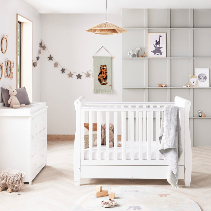 Babymore Eva 2 Piece Room Set - White - Delivery Early Jan