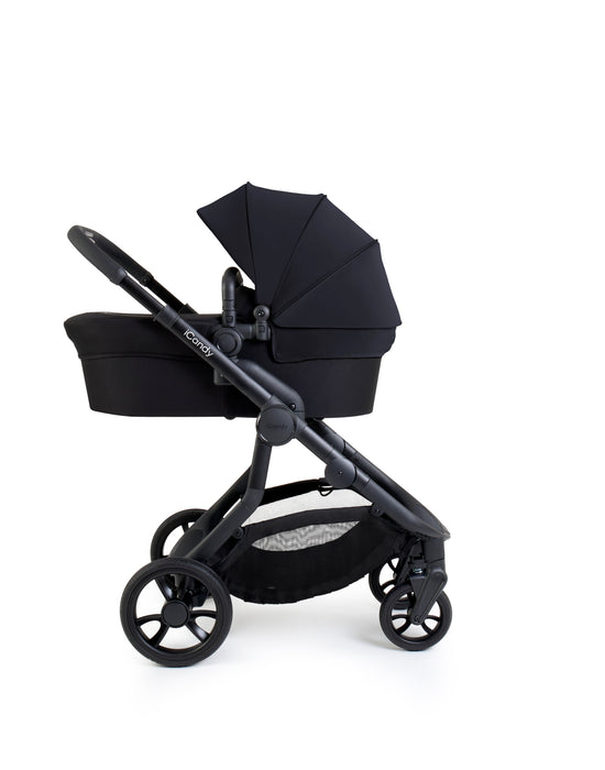 iCandy Orange 4 Pushchair with Cocoon Car Seat & Base - Jet Black Edition