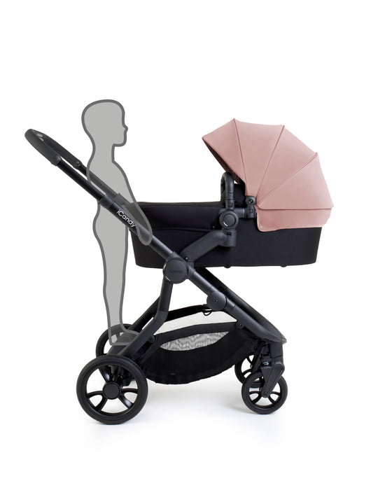 iCandy Orange 4 Pushchair with Cocoon Car Seat & Base - Jet Rose Edition