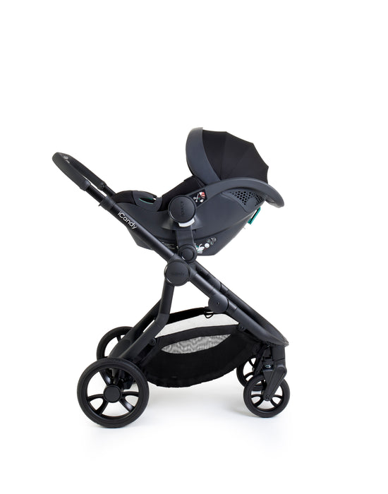 iCandy Orange 4 Pushchair with Cocoon Car Seat & Base - Jet Black Edition