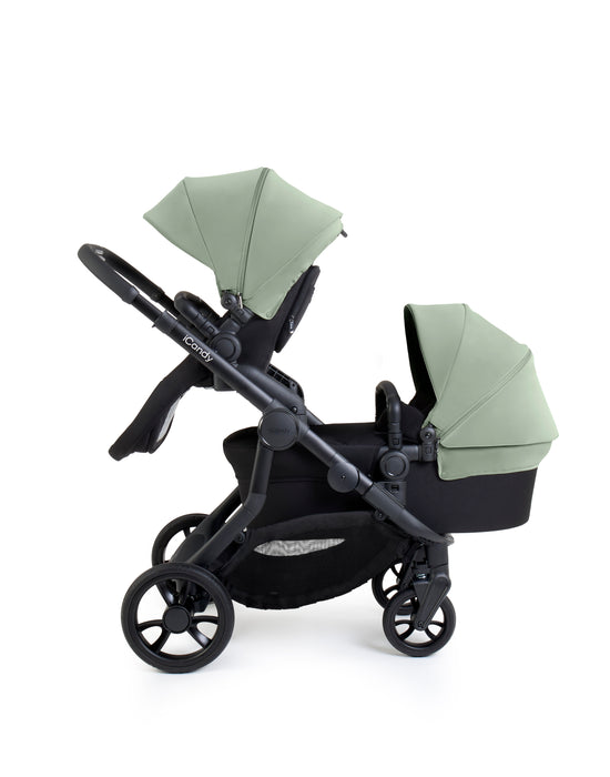 iCandy Orange 4 Pushchair with Cocoon Car Seat & Base - Jet Pistachio Edition