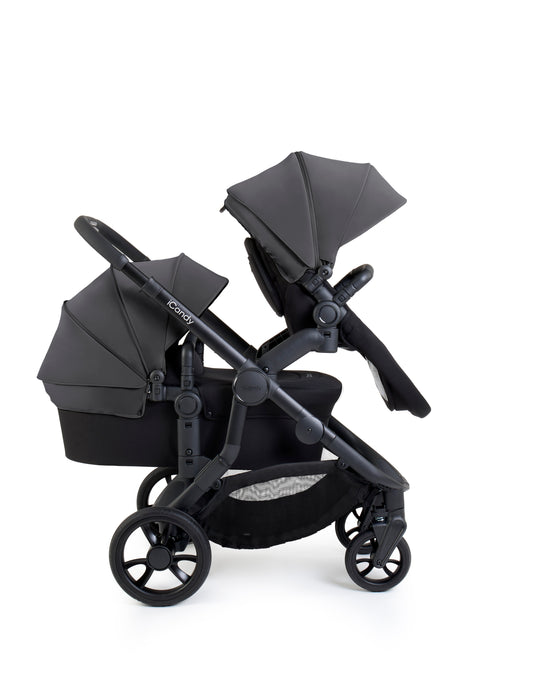 iCandy Orange 4 Pushchair with Cocoon Car Seat & Base - Jet Fossil Edition - June Delivery