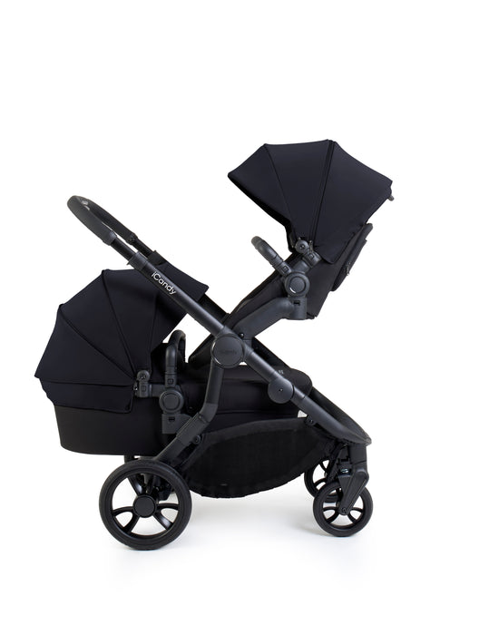 iCandy Orange 4 Pushchair with Cocoon Car Seat & Base - Jet Black Edition